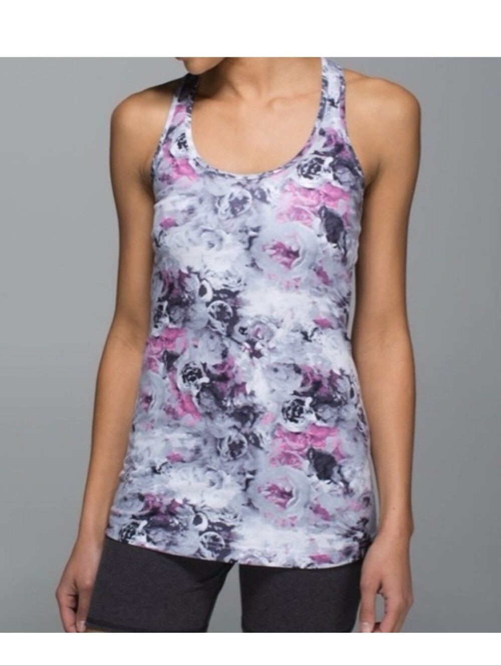 lululemon athletica Cool Racerback Tank Moody Mirage Floral Print